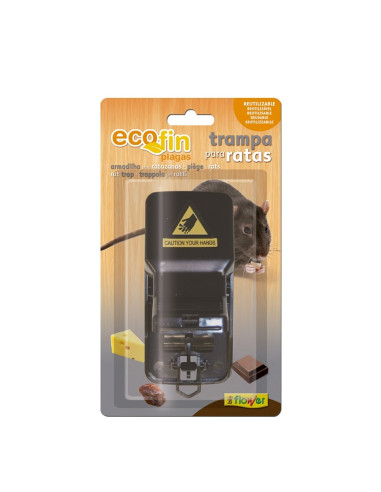 RATICIDA TRAMPA RATAS ECOFIN BLISTER 1 ud FLOWER