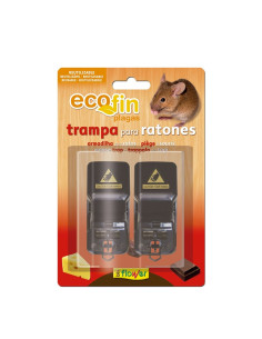 RATICIDA TRAMPA RATONES ECOFIN BLISTER DUPLO FLOWER