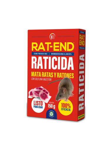 Raticida Rat-End Cebo Fresco 003 Estuche 150 g