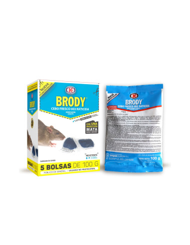 Raticida Brody Cebo Fresco 003 Expositor 5...