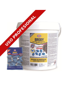 Raticida Brody Parafina Minióvulo 45 g 003 Cubo 10 kg