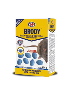 Raticida Brody Parafina Minióvulo 45 g 003 Estuche 300 g