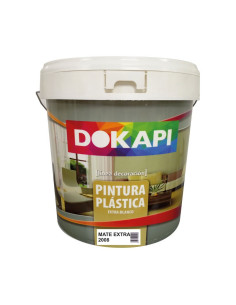 PINTURA PLASTICA DOKAPI B. 14 L. MATE DECORACION ANTIMOHO