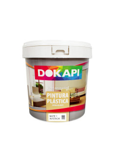 PINTURA PLASTICA DOKAPI B. 12L. MATE 1 INTERIOR.