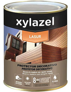 XYLAZEL AQUA LASUR SATINADO 750 ml. TECA