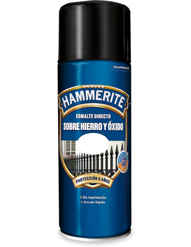 HAMMERITE SUPERIA 400 ml. LISO BRILLANTE NEGRO