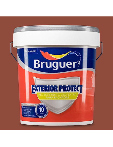 BRUGUER EXTERIOR PROTECT REVESTIMIENTO 10 AÑOS 15 l. TERRACOTA