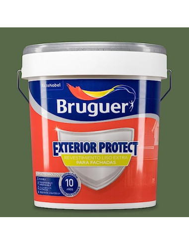 BRUGUER EXTERIOR PROTECT REVESTIMIENTO 10 AÑOS 15 l. VERDE