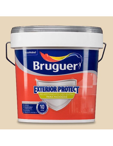 BRUGUER EXTERIOR PROTECT REVESTIMIENTO 10 AÑOS 4 l. HUESO