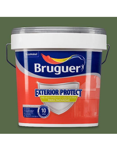 BRUGUER EXTERIOR PROTECT REVESTIMIENTO 10 AÑOS 4 l. VERDE