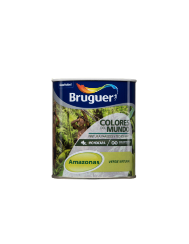 BRUGUER COLORES DEL MUNDO 750 ml. AMAZONAS VERDE NATURAL