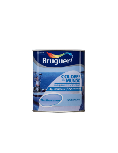 BRUGUER COLORES DEL MUNDO 750 ml. MEDITERRANEO AZUL INTERMEDIO