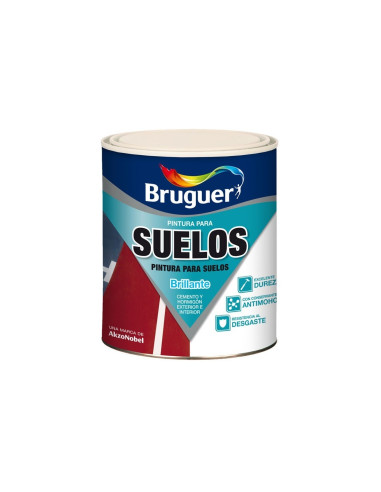 BRUGUER PINTURA PARA SUELOS TERRENA 4 l. ROJO