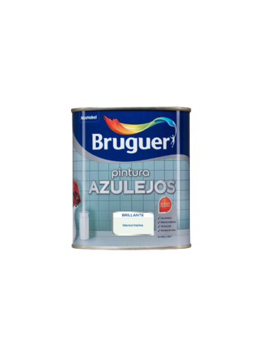 BRUGUER ESMALTE AZULEJOS COCINAS Y BAÑOS BRILLANTE 750 ml. BLANCO HARINA