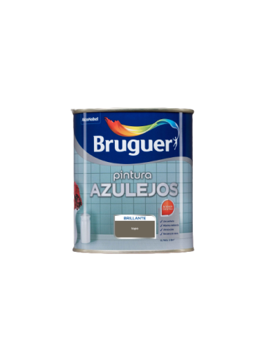 BRUGUER ESMALTE AZULEJOS COCINAS Y BAÑOS BRILLANTE 750 ml. GRIS PIZARRA