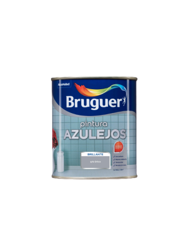 BRUGUER ESMALTE AZULEJOS COCINAS Y BAÑOS BRILLANTE 750 ml. GRIS ARTICO