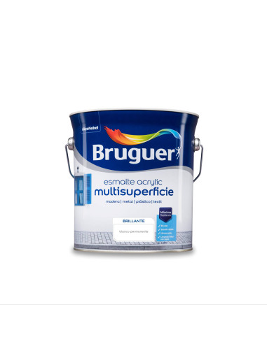 BRUGUER ESMALTE ACRÍLICO BRILHANTE MULTI SUPERFÍCIE 4 l. BRANCO