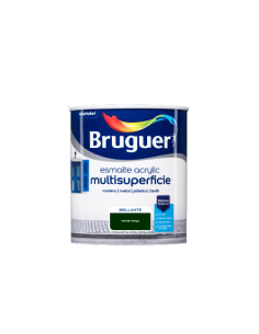 BRUGUER ESMALTE ACRYLIC MULTISUPERFICIE BRILLANTE 750 ml. VERDE MAYO