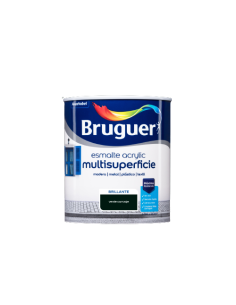 BRUGUER ESMALTE ACRÍLICO BRILHANTE MULTI-SUPERFÍCIE 750 ml. CARRO VERDE