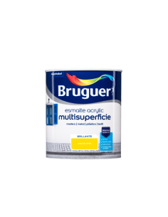 BRUGUER ESMALTE ACRÍLICO BRILHANTE MULTI-SUPERFÍCIE 750 ml. LIMÃO AMARELO