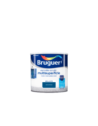 BRUGUER ESMALTE ACRYLIC MULTISUPERFICIE BRILLANTE 250 ml. AZUL LUMINOSO