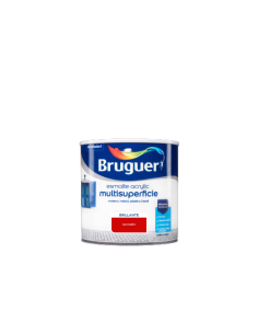 BRUGUER ESMALTE ACRYLIC MULTISUPERFICIE BRILLANTE 250 ml. BERMELLON