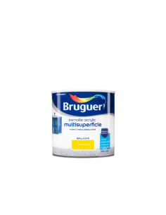 BRUGUER ESMALTE ACRYLIC MULTISUPERFICIE BRILLANTE 250 ml. AMARILO LIMON