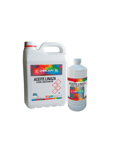 ACEITE DE LINAZA DOKAPI CON SECANTE 5L