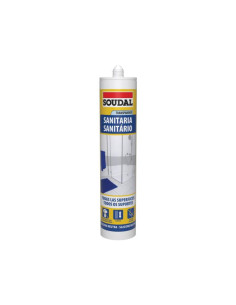 SILICONA SANITARIA NEUTRA TRANSP. SOUDAL 290 ML.