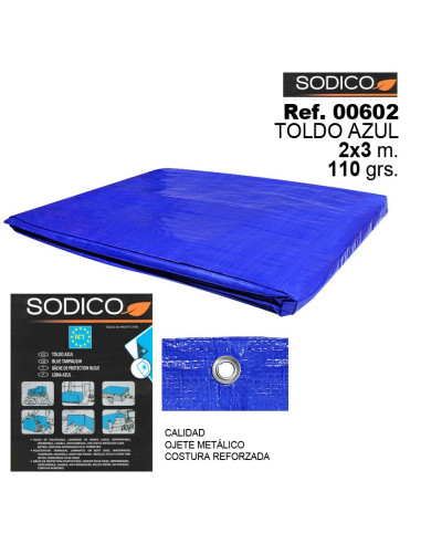 LONA MULTIUSOS 2X3M. 110 GRS