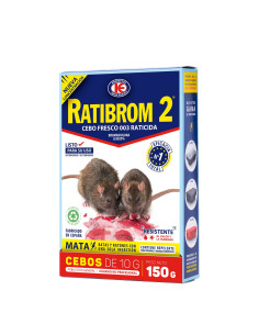 Raticida Ratibrom 2 Cebo Fresco 003 Estuche 150 g