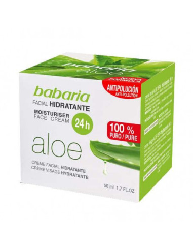 BABARIA ALOE VERA CREME 24 H. 50 ML.