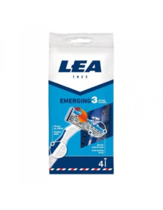 LEA PREMIUM 3 HOJAS MAQUINILLA DESECHABLE 4 UDS