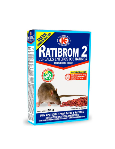 Raticida Ratibrom 2 Cereales 003 Estuche 150 g