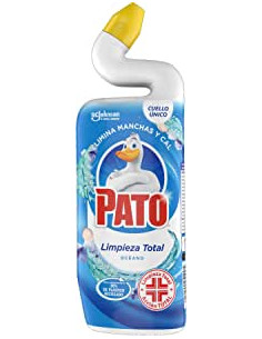 LIMPIADOR DE INODORO PATO AZUL ACCION TOTAL OCEANO750 ML