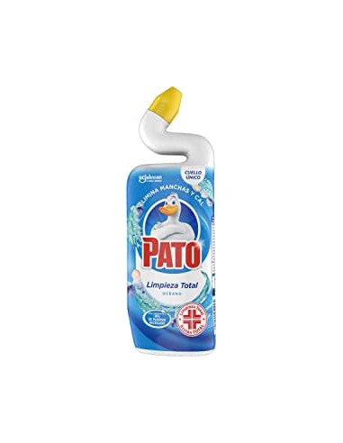 LIMPIADOR DE INODORO PATO AZUL ACCION TOTAL OCEANO750 ML