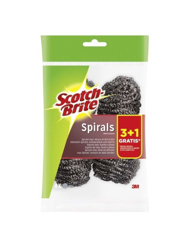 SCOTCH BRITE ESPIRAIS ESFREGÃO METÁLICO ESPIRAIS  3UD1UD GRÁTIS