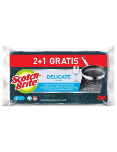 SCOTCH BRITE ESFREGÃO DELICADO COM ESPONJA AZUL NOSTREAK 21 GRÁTIS | 3 PECAS