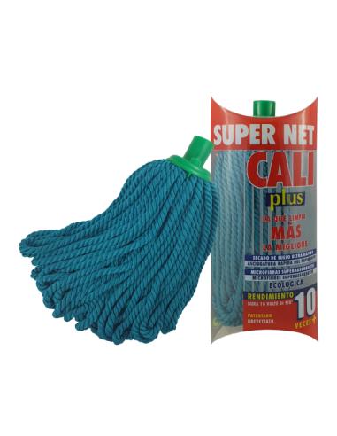 FREGONA MICROFIBRA SUPER NET CALI PLUS. VERDE O   BLANCA