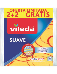 BAYETA VILEDA SUAVE 37X42 2 MAS 1