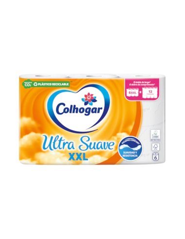 COLHOGAR PAPEL HIGIÉNICO ULTRA SUAVE XXL 6 UDS