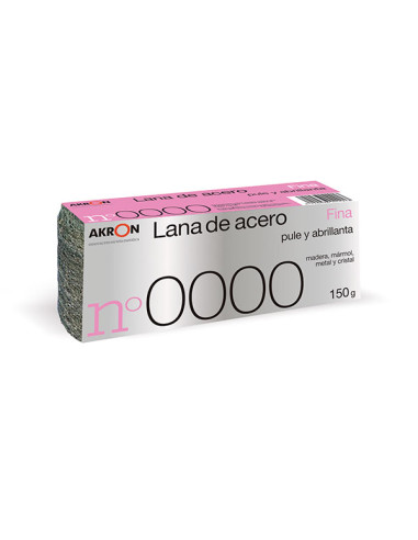 LANA DE ACERO BOBINA 150GR. AKRON FINA 0000       LANIL