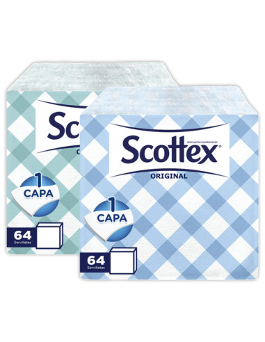 GUARDANAPOS DE PAPEL DECORADOS SCOTTEX STYLO 64   UNIDADES