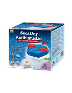 SecaDry Antihumedad Recipiente y recambio 450 gr tableta