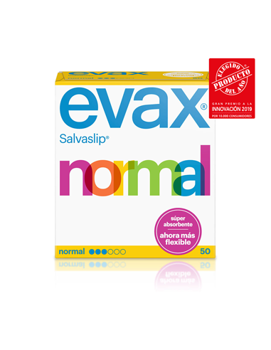 CON EVAX SALVASLIP® NORMAL SIÉNTETE LIMPIA Y FRESCA TODO EL DÍATODOS LOS DÍAS.