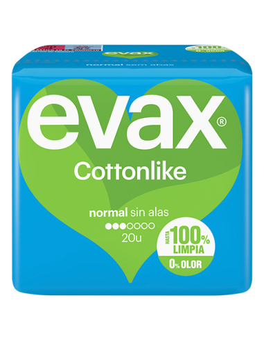 EVAX COTTONLIKE NORMAL SIN ALAS 20 UDS