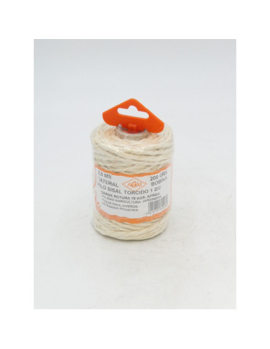 CORDA DE SISAL 2 CB. BOB. 200GR40MT. COLG.