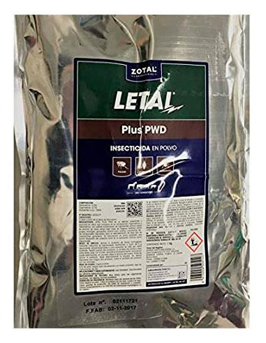 INSECTICIDA LETAL PLUS POLVO BOLSA 1 KG.