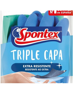 SPONTEX GUANTES TRIPLE CAPA TALLA S