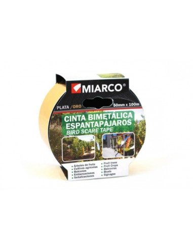 CINTA AHU. PAJAROS MIARCO 100 ORO-PLATA